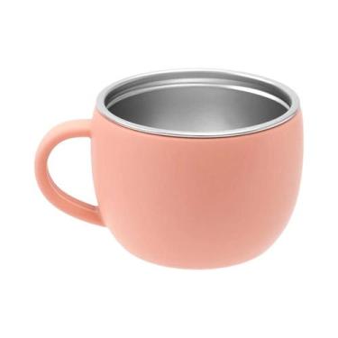 Imagem de Copo De Água Infantil Em Aço Inoxidável Com Tampa De Silicone Removíve