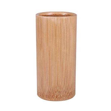 Imagem de Suporte de utensílio de cozinha de bambu de madeira, organizador de armazenamento de utensílio de cozinha, caddy para pauzinhos, garfos, colheres, facas, utensílios de mesa