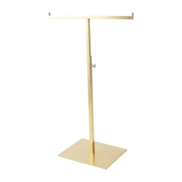 Imagem de Colaxi Suporte para Bolsas em Formato de T, Porta-Colares, Expositor Versátil para Mesa, Balcão ou Exposição em Lojas, Ouro Estendido