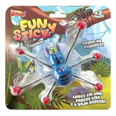 Imagem de Zoop Toys Brinquedo Gruda e Estica Fun Sticker Aranha