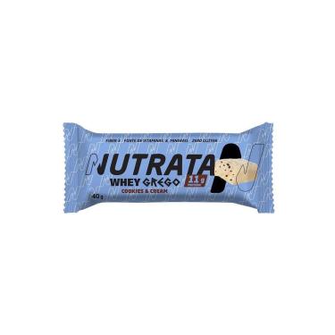 Imagem de Barra Whey Grego Bar - 1 Unidade 40g Cookies and Cream - Nutrata-Masculino