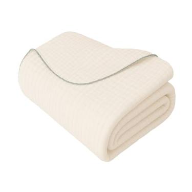 Imagem de Toddlekind Kind Cloth – Cobertor de bebê de musselina de algodão orgânico (47 × 119,4 cm) – Cueiro multiuso, capa de amamentação e cobertor de carrinho de bebê – ultramacio, respirável, design