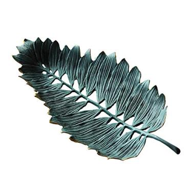 Imagem de Tigelas de frutas modernas criativas fruteiras sala de estar decoração de casa mesa de centro prato de frutas secas ornamentos em forma de folha decorações decorativas fruteira