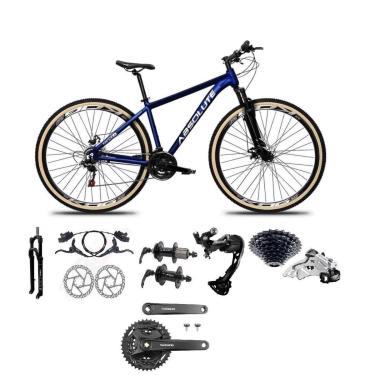 Imagem de Bicicleta 29 Absolute Nero 5 Shimano Alívio-Altus 27v K7 Hidráulico Trava Pedivela Mt10...