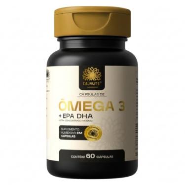 Imagem de Ômega 3 1400mg Rico em EPA DHA Ultra Concentrado | Sem sabor residual | Ca.nuts 60 Cápsulas (1 Pote)