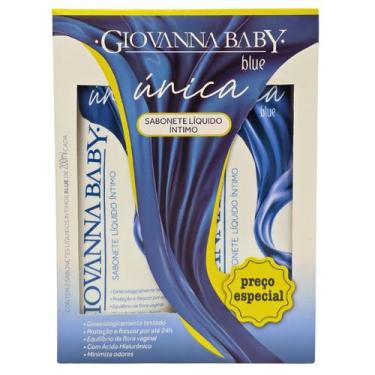 Imagem de Kit 2 Sabonete Líquido Íntimo Única Blue Vegano Giovanna Baby