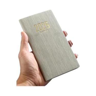 Imagem de Caderno De Calendário Em Couro A6 2026 Com 128 Páginas, Caderno De Pla