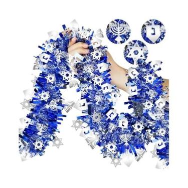 Imagem de Guirlanda De Hanukkah De 2M, Decorações DIY Para Festas, Ornamentos Pa