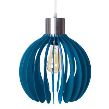 Imagem de Luminária Teto Lustre Pendente Balcão Cozinha Sala Paquistão Cor:azul