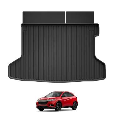 Imagem de Forro de carga original adequado para Honda HRV HR-V AWD 2016-2022: Forro de porta-malas resistente para proteção contra todos os climas - antiderrapante impermeável TPE borracha traseira de carga