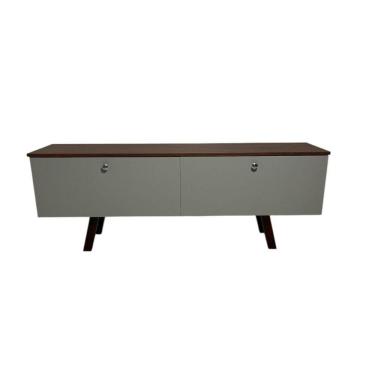 Imagem de Rack Em Mdf Com Duas Portas Gramado/pau Ferro