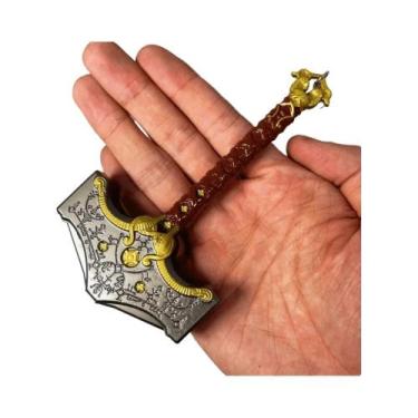 Imagem de Espada De Metal Poseidon Katana Deus Da Guerra De 12cm Em Tamanho Real