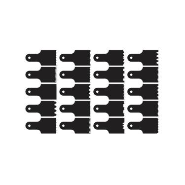 Imagem de Combo 14 Espátulas Bolo 15Cm + 20 Mini Raspadoras - Acrilico