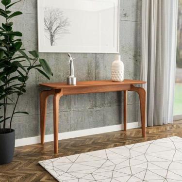 Imagem de Aparador em New Columbia com Vidro 140cm Madeira Maciça Champagne - Se