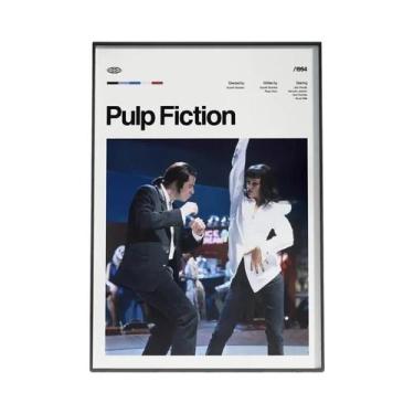Imagem de Pôster De Lona Vintage Da Série De Filmes Clássicos Pulp Fiction E Kil