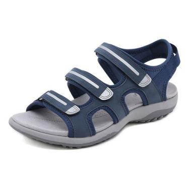 Imagem de Sandálias esportivas, sapatos rasos, confortáveis de usar para homens 