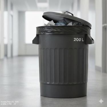 Imagem de Saco de Lixo Preto 60L Reforçado 60x70cm C/100 Unidades - SACO FORTE