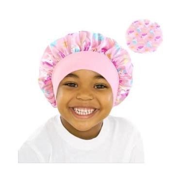 Imagem de Touca De Cetim Ajustável Para Bebês E Crianças, Boné De Seda Para Cabe