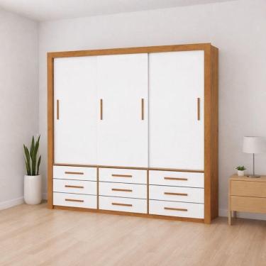 Imagem de Guarda Roupa 3 Portas 9 Gavetas Imperium -grand Line