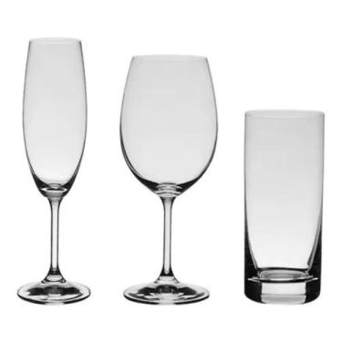 Imagem de Jogo de Taças e Copos de Cristal Bohemia 24 Peças - Bohemia Crystal