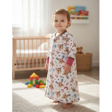 Imagem de 2 Sacos De Dormir Para Bebês 0 A 9 Meses Moletim Flanelado - - VOO ALT