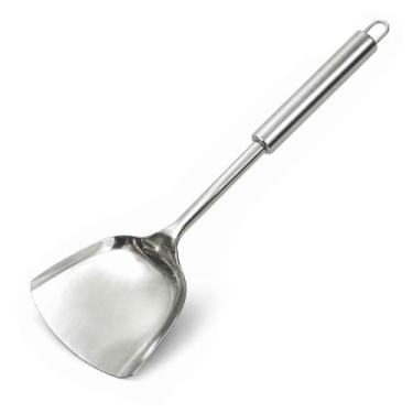 Imagem de Utensílios De Cozinha 100% Inox Prateado Concha Escumadeira Espatula -