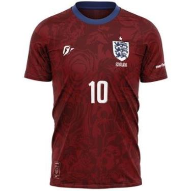 Imagem de Camiseta Filtro UV Inglaterra Copa Torcedor Retrô Away-Masculino
