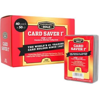 Imagem de Card Saver 1 Cartão Semi-Rígido Dourado Cardboard Gold Pacote com 2000
