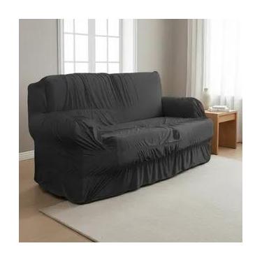 Imagem de Capa Para Sofá Retrátil E Reclinável 2 Lugares - BELCAPAS, Chumbo