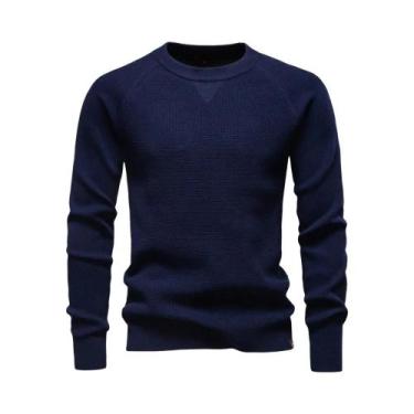 Imagem de Camisa Polo Masculina De Algodão Pesado Com Manga Raglan E Gola Henley