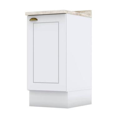 Imagem de Balcão 1 Porta 40 cm Nova York Branco com Tampo Calcare – Henn