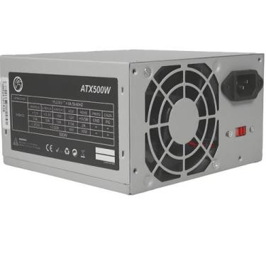 Imagem de Fonte 500W Brazil PC BPC/5350S-M8 - ATX - 8X8CM - Prata - Bivolt