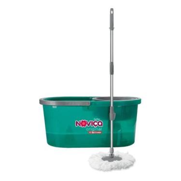 Imagem de Mop Original Com Cabo E Balde Bt1394 13 Litros Noviça Cor Ti - Congrat