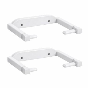 Imagem de Suporte Papel Higiênico 3D Recarga Rápida Preto Branco Fixação Parede 