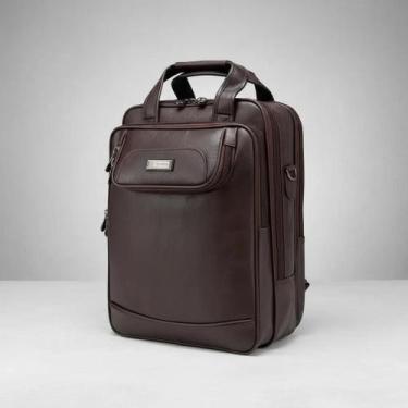 Imagem de Mochila Pasta Executiva Bolsa Transversal material sintético - Report 