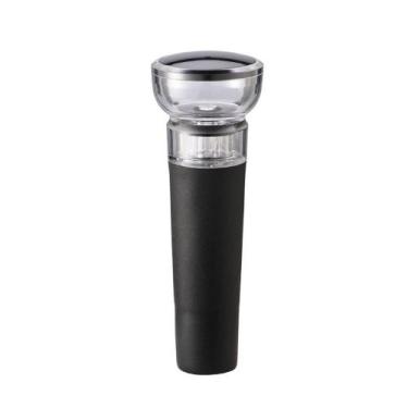 Imagem de Tampa A Vacuo Rolha Vinho Home&co Plástico 9x3x3cm Preto - HOME & CO