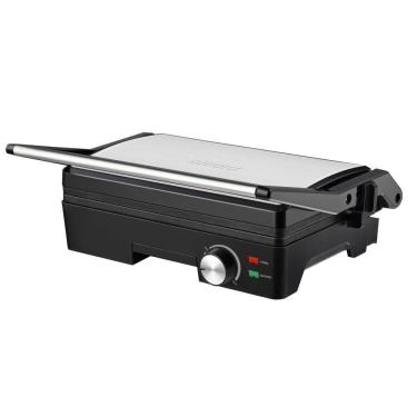 Imagem de Grill Elétrico Midi Inox com Controle Manual 1600W Preto e Inox 220V