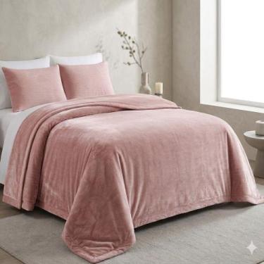 Imagem de Cobertor King Atrium Double Action Jolitex Rosa Bilbao - IND E COM JOL