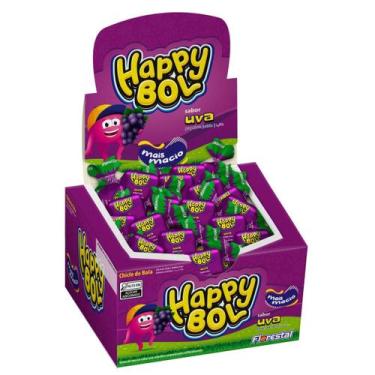 Imagem de Chiclete Florestal Happy Bol Uva 140G