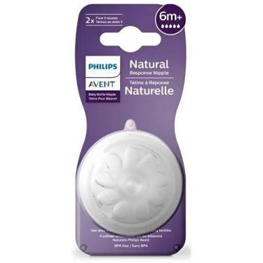 Imagem de Bicos de Mamadeira Pétala Anticólica 2 Unidades (6 Meses +) - Philips 