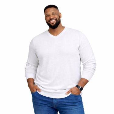 Imagem de Blusa Suéter Masculina Plus G1 G2 G3 Roupas Tamanho Grande - KantyLan,