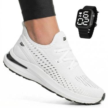 Imagem de Tênis Feminino Esportivo Para Caminhada e Academia BF Shoes + Relógio Digital-Feminino