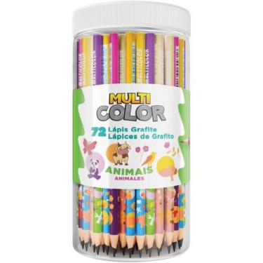 Imagem de Lapis Preto Redondo Multicolor Grafite Animais POTE-72 - FABER-CASTELL