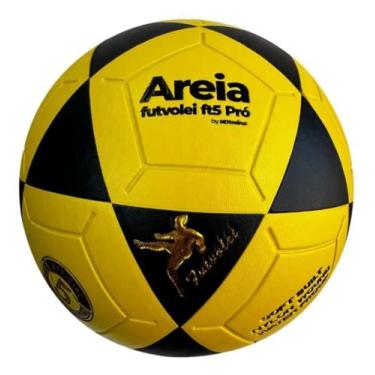 Imagem de Bola Futevôlei Areia Altinha Fut Mesa Vulcanizada N5 Oficial, Amarelo