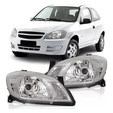 Imagem de Par farol celta prisma 2006 2007 2008 2009 10 11 12 cromado - BBS / AI