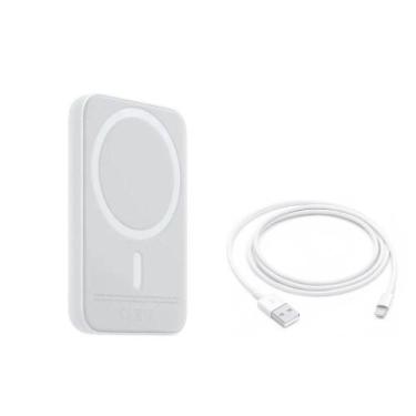 Imagem de Carregador Portátil 5.000 Mah compativel com MagSafe - PONTO DO NERD