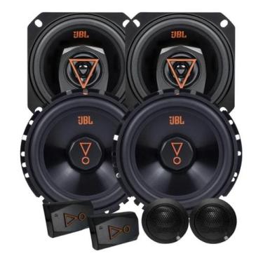 Imagem de Kit 2 Vias 6  JBL 62VMS80 160W + Par Alto Falantes 4  Triaxiais JBL 4T