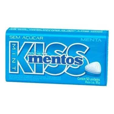 Imagem de Pastilha Mentos Kiss Menta Sem Açúcar