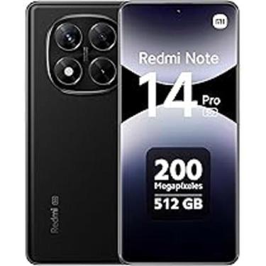 Imagem de Celular Redmi Note 14 Pro 4G 8GB RAM 256GB Global - Midnight Black - X