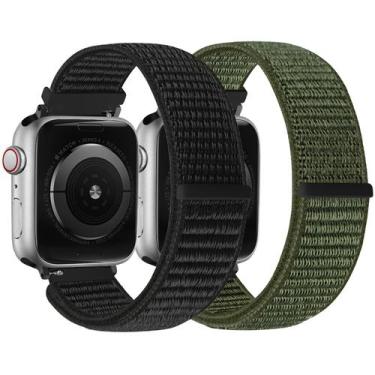 Imagem de Apple Watch compatível com nylon Sport Loop Band WollIle 38-49 mm